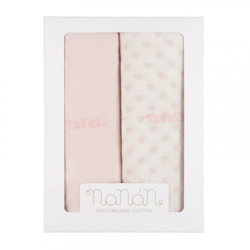 Set 2pcs pink swaddle 120x120 cm_7321