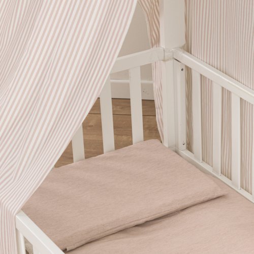 Ensemble 2 pièces Montessori housse de couette + taie d'oreiller rose