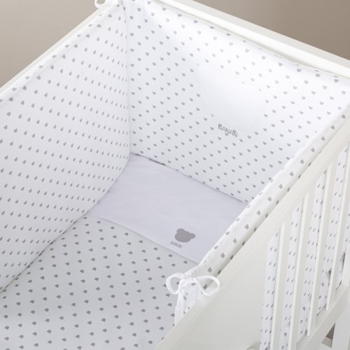 Set 4pz paracolpi con orsetti grigi