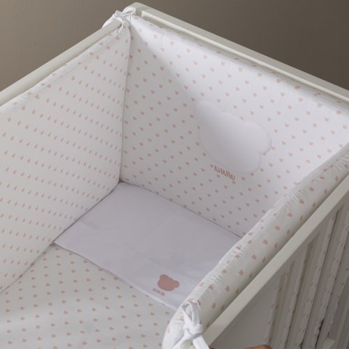 Set 4pz paracolpi con orsetti rosa