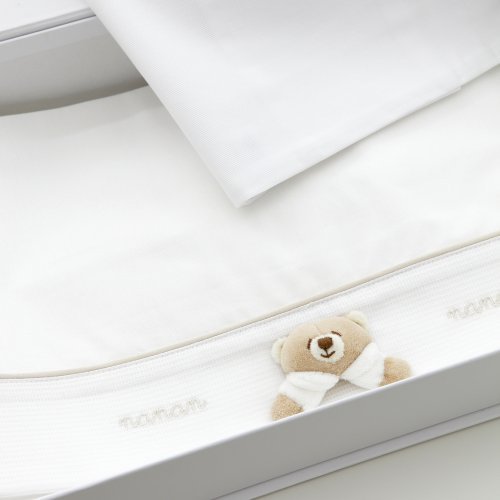 Ensemble de draps pour landau Set 3 pièces Collection Tato Blanc