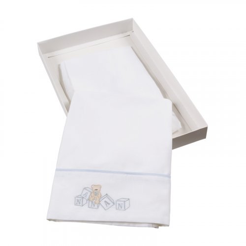 Ensemble de draps pour lit 3 pièces Dadini bleu