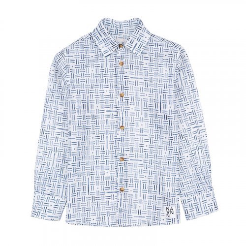 Shirt with geometric pattern