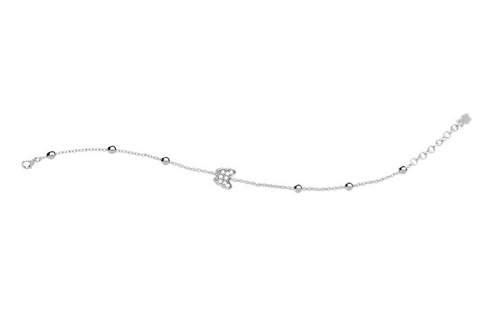 Silver 925 Bracelet with Butterfly