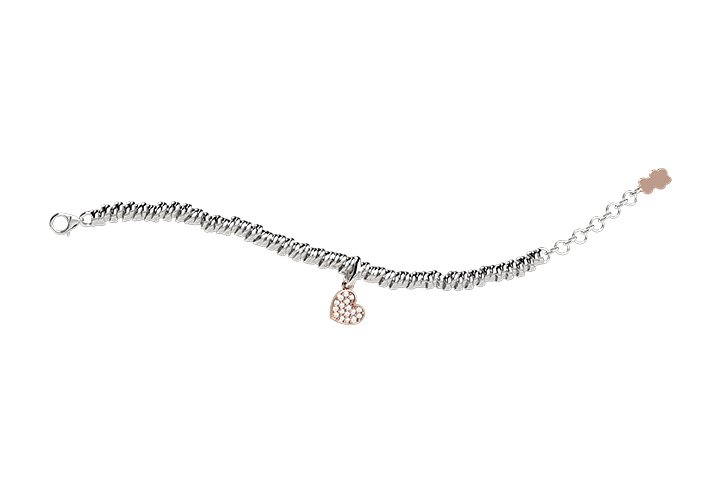 Silver 925 Bracelet with Heart