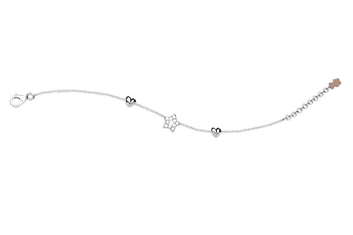 Silver 925 Bracelet with Star