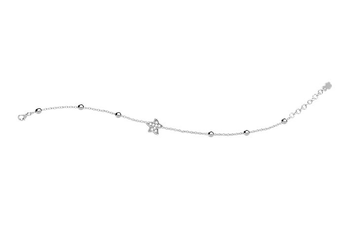 Silver 925 Bracelet with Starfish