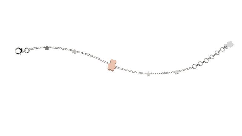 Silver bracelet - Stars and Bear_2345