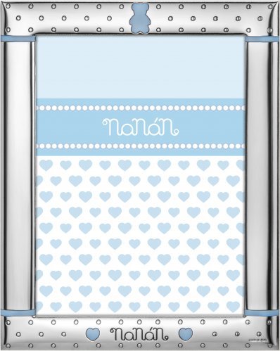 Silver Frame with Light Blue Bear_2548