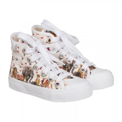 Sneakers alta c/stampa jungle