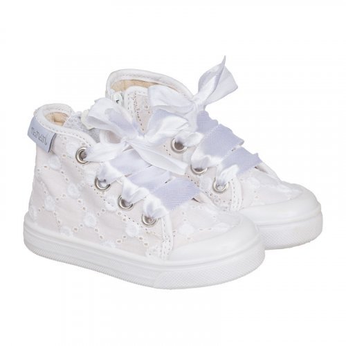 Sneakers alta in sangallo