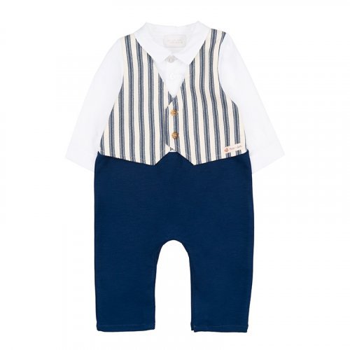 Striped babygro w/vest