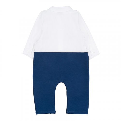 Striped babygro w/vest_12748