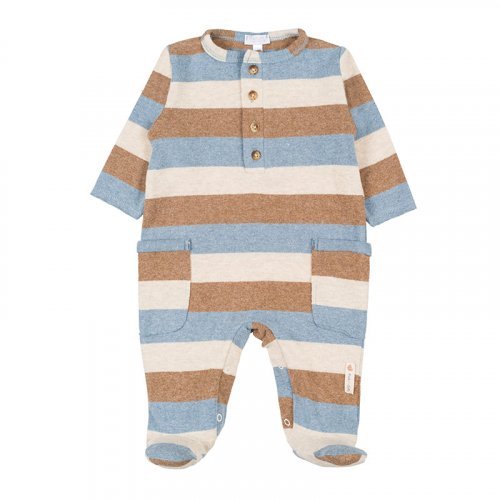 Striped Babygro with Pockets