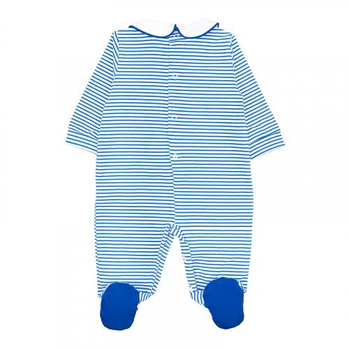 Blue striped babygro_7839