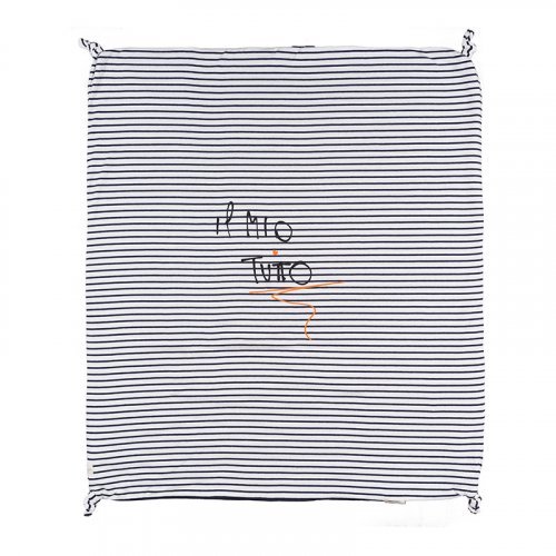 Striped Blue Blanket