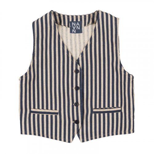 Striped Blue Vest_4440
