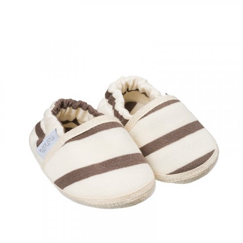 Striped Dove Grey Shoes_5441