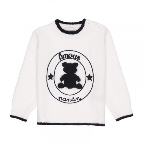 Sweater with Teddy Bear and Stars