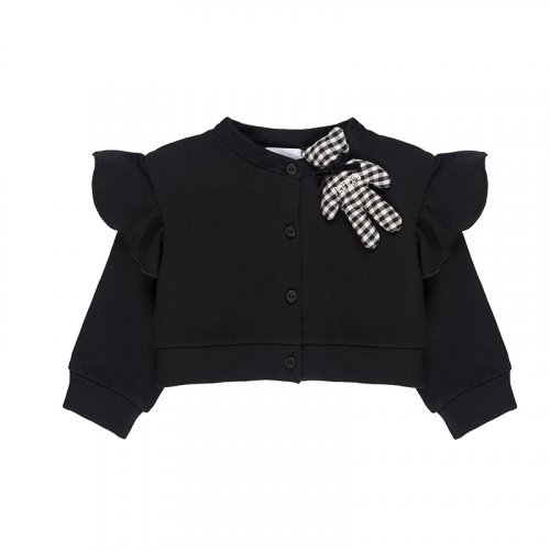 Sweatshirt Jacket with Teddy Bear