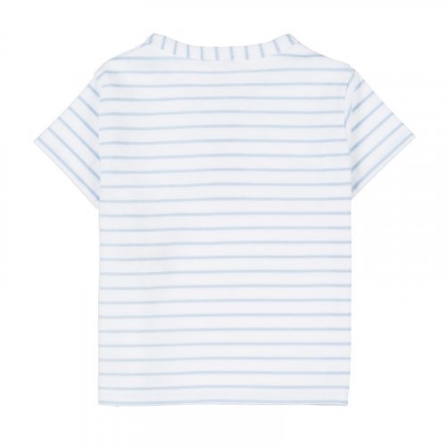 T-shirt a Righe Azzurra_4246