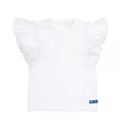 T-shirt bianca con frappe_8219