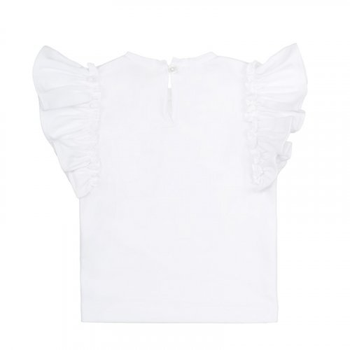 T-shirt bianca con frappe_8220