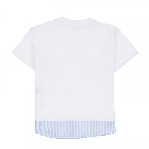 T-Shirt bianca con taschino_7662
