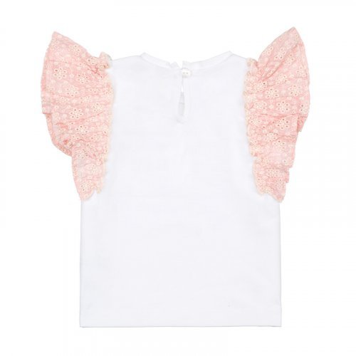 T-Shirt con frappa rosa_8240