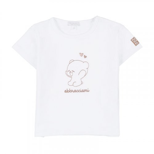 T-Shirt mit weißem Bären