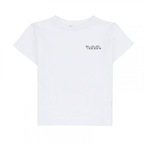 T-Shirt mit kurzen Ärmeln in Weiß