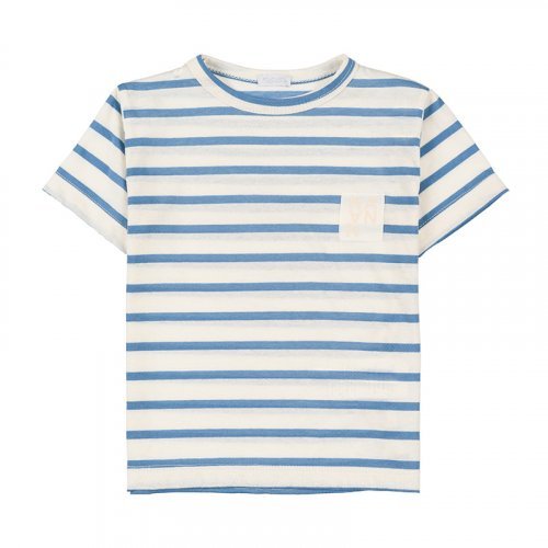 T-Shirt Rigata Azzurra_4493