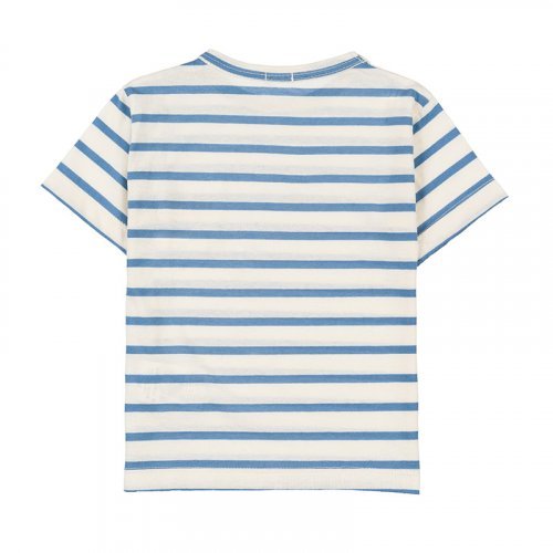 T-Shirt Rigata Azzurra_4494