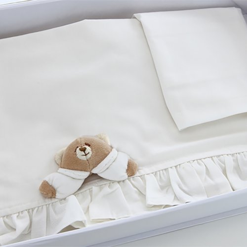 Tato set of 3 Cream Bed sheets
