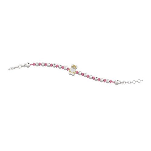 Tato bracelet with little knots and silver beads_8673