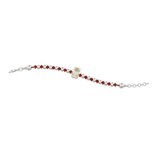 Tato bracelet with little knots and silver beads_2151