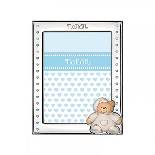 Tato light blue silver frame