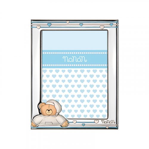 Tato light blue silver frame 90x130mm