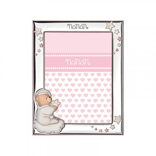 Tato pink silver frame 130x180mm