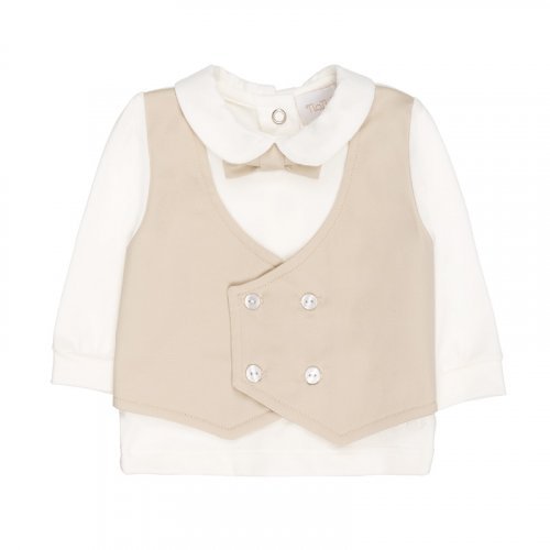 Tutina due pezzi c/gilet e papillon