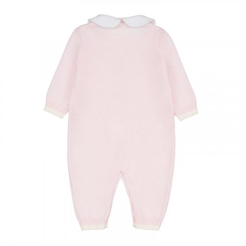 Tutina in filo rosa aperta davanti c/colletto_7543