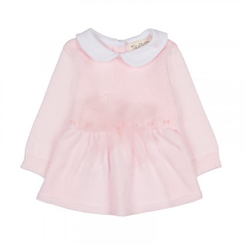Two-piece babygro with pink bow