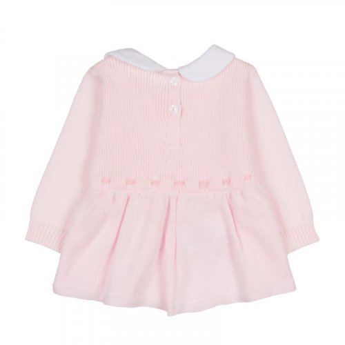 Two-piece babygro with pink bow_7925