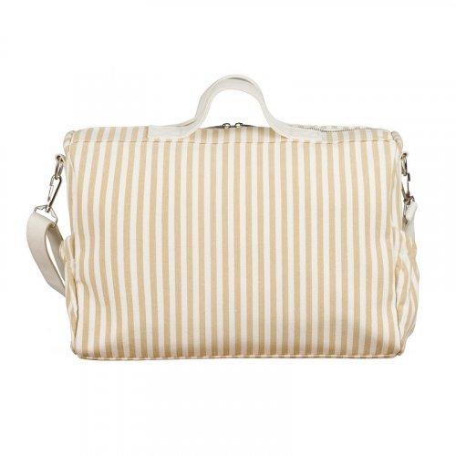 Walking bag in beige canvas_9205