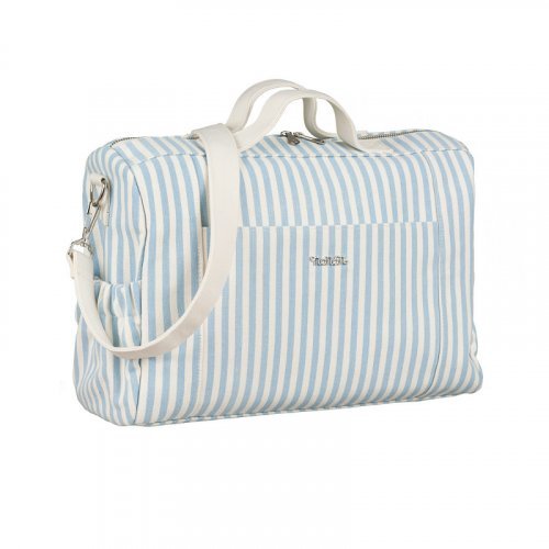 Walking bag in light blue canvas_9201