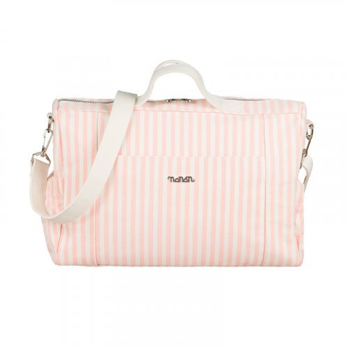 Walking bag in pink canvas_9202