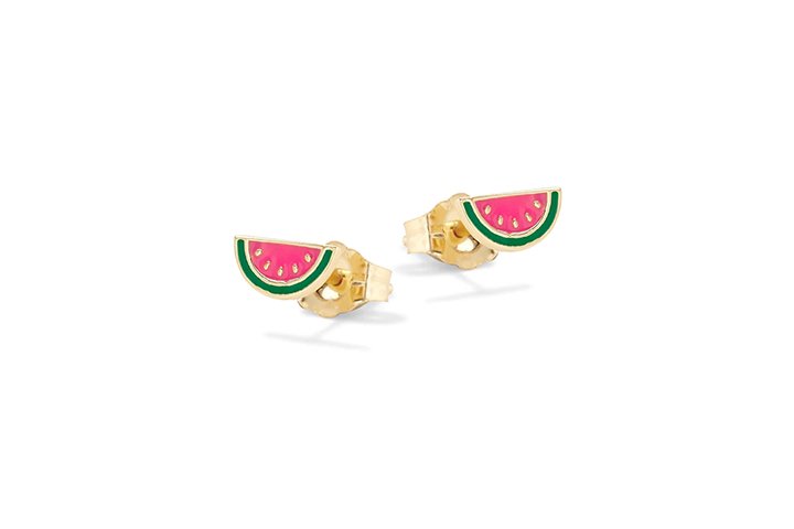 Watermelon Silver Earrings_9307