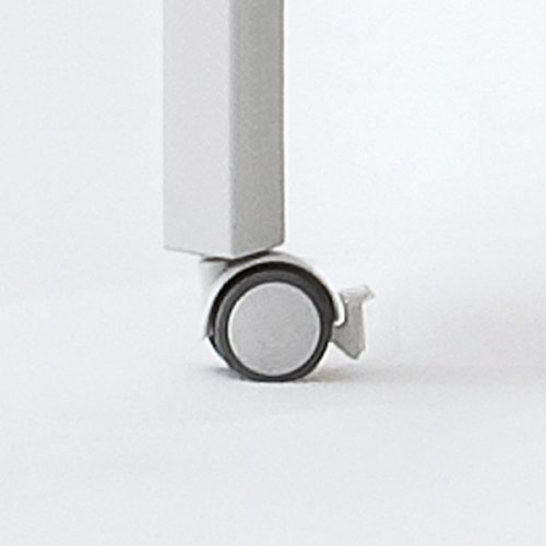 White bed castors