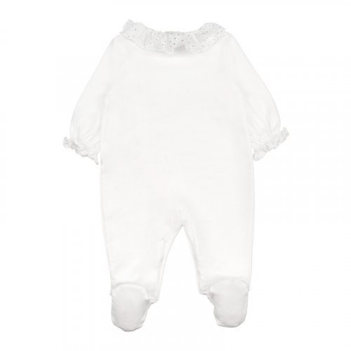 White babygro with bow_8649