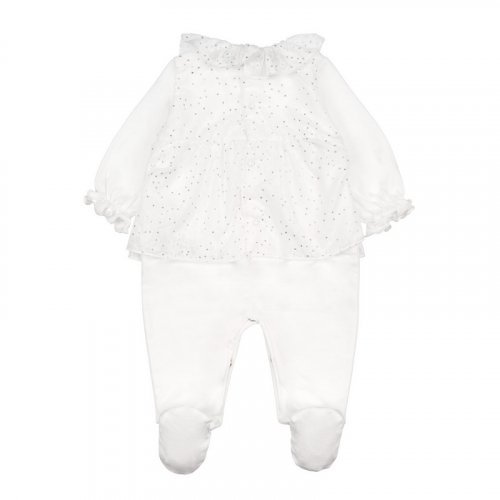 White babygro with bow_8643